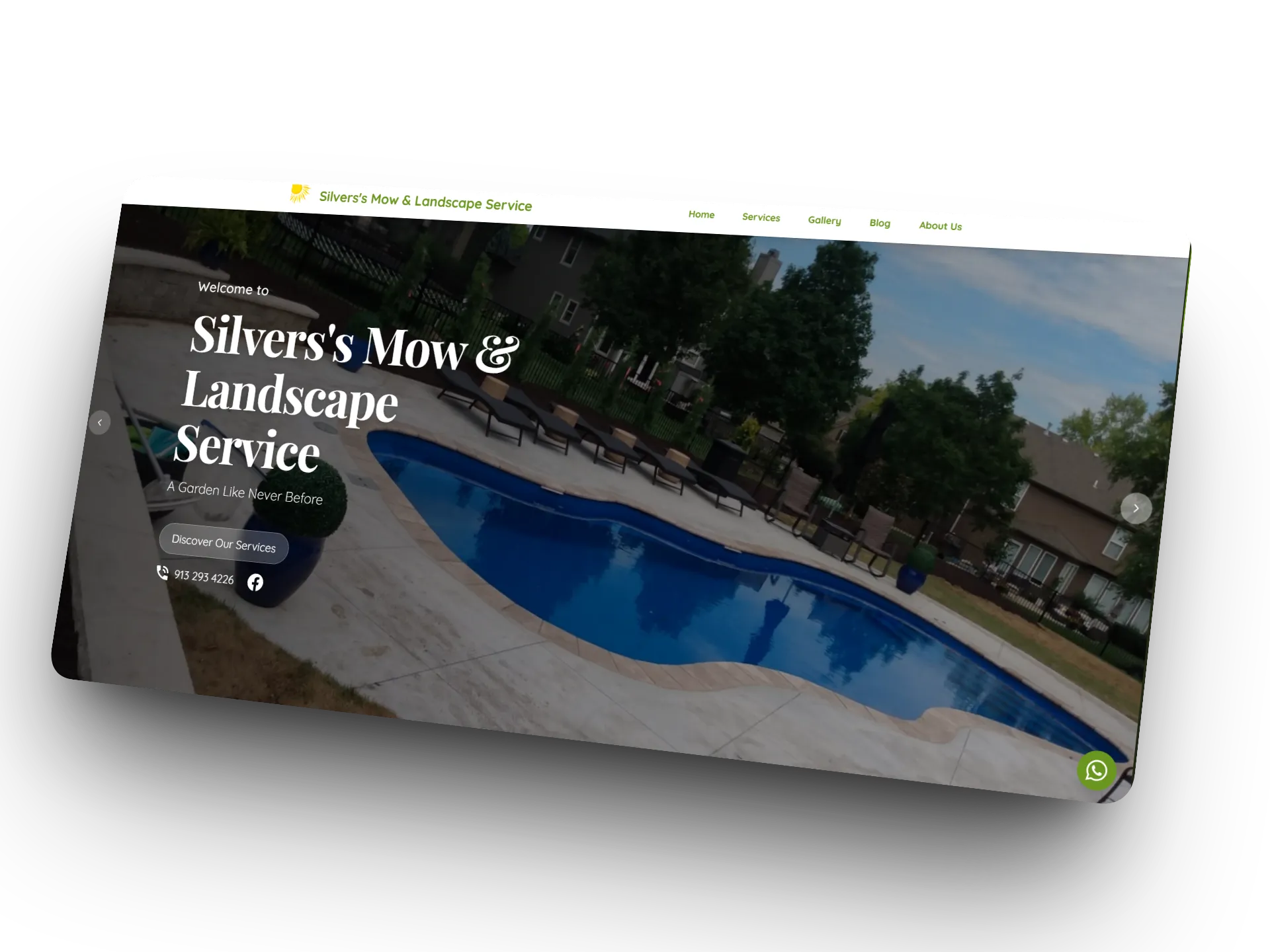 Vista del sitio web de Silversmow